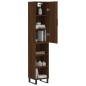 Highboard Braun Eichen-Optik 34,5x34x180 cm Holzwerkstoff Highboard Braun Eichen-Optik 34,5x34x180 cm Holzwerkstoff