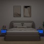 vidaXL Wand-Nachttische mit LED-Leuchten 2 Stk. Betongrau vidaXL Wand-Nachttische mit LED-Leuchten 2 Stk. Betongrau