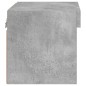 vidaXL Wand-Nachttische mit LED-Leuchten 2 Stk. Betongrau vidaXL Wand-Nachttische mit LED-Leuchten 2 Stk. Betongrau