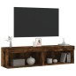 vidaXL TV-Schränke mit LED-Leuchten 2 Stk. Räuchereiche 60x30x30 cm vidaXL TV-Schränke mit LED-Leuchten 2 Stk. Räuchereiche 60x30x30 cm