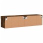 vidaXL TV-Schränke mit LED-Leuchten 2 Stk. Räuchereiche 60x30x30 cm vidaXL TV-Schränke mit LED-Leuchten 2 Stk. Räuchereiche 60x30x30 cm