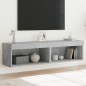 vidaXL TV-Schränke mit LED-Leuchten 2 Stk. Betongrau 60x30x30 cm vidaXL TV-Schränke mit LED-Leuchten 2 Stk. Betongrau 60x30x30 cm