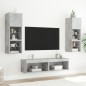 vidaXL TV-Schränke mit LED-Leuchten 2 Stk. Betongrau 60x30x30 cm vidaXL TV-Schränke mit LED-Leuchten 2 Stk. Betongrau 60x30x30 cm