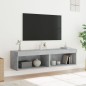 vidaXL TV-Schränke mit LED-Leuchten 2 Stk. Betongrau 60x30x30 cm vidaXL TV-Schränke mit LED-Leuchten 2 Stk. Betongrau 60x30x30 cm