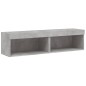 vidaXL TV-Schränke mit LED-Leuchten 2 Stk. Betongrau 60x30x30 cm vidaXL TV-Schränke mit LED-Leuchten 2 Stk. Betongrau 60x30x30 cm