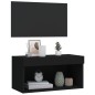 vidaXL TV-Schrank mit LED-Leuchten Schwarz 60x30x30 cm vidaXL TV-Schrank mit LED-Leuchten Schwarz 60x30x30 cm