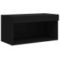 vidaXL TV-Schrank mit LED-Leuchten Schwarz 60x30x30 cm vidaXL TV-Schrank mit LED-Leuchten Schwarz 60x30x30 cm