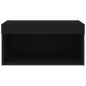 vidaXL TV-Schrank mit LED-Leuchten Schwarz 60x30x30 cm vidaXL TV-Schrank mit LED-Leuchten Schwarz 60x30x30 cm