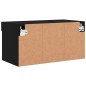 vidaXL TV-Schrank mit LED-Leuchten Schwarz 60x30x30 cm vidaXL TV-Schrank mit LED-Leuchten Schwarz 60x30x30 cm