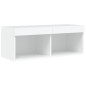 vidaXL TV-Schrank mit LED-Leuchten Weiß 80x30x30 cm vidaXL TV-Schrank mit LED-Leuchten Weiß 80x30x30 cm