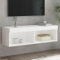 vidaXL TV-Schrank mit LED-Leuchten Weiß 100x30x30 cm vidaXL TV-Schrank mit LED-Leuchten Weiß 100x30x30 cm