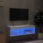 vidaXL TV-Schrank mit LED-Leuchten Weiß 100x30x30 cm vidaXL TV-Schrank mit LED-Leuchten Weiß 100x30x30 cm