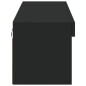 vidaXL TV-Schrank mit LED-Leuchten Schwarz 100x30x30 cm