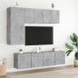 vidaXL TV-Wandschränke 2 Stk. Betongrau 60x30x41 cm vidaXL TV-Wandschränke 2 Stk. Betongrau 60x30x41 cm