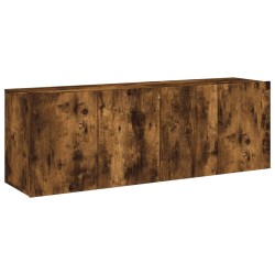 vidaXL TV-Wandschränke 2 Stk. Räuchereiche 60x30x41 cm