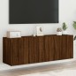 vidaXL TV-Wandschränke 2 Stk. Braun Eichen-Optik 60x30x41 cm vidaXL TV-Wandschränke 2 Stk. Braun Eichen-Optik 60x30x41 cm