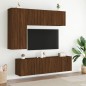 vidaXL TV-Wandschränke 2 Stk. Braun Eichen-Optik 60x30x41 cm vidaXL TV-Wandschränke 2 Stk. Braun Eichen-Optik 60x30x41 cm