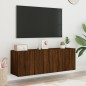 vidaXL TV-Wandschränke 2 Stk. Braun Eichen-Optik 60x30x41 cm vidaXL TV-Wandschränke 2 Stk. Braun Eichen-Optik 60x30x41 cm