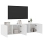 vidaXL TV-Wandschränke 2 Stk. Weiß 80x30x41 cm vidaXL TV-Wandschränke 2 Stk. Weiß 80x30x41 cm