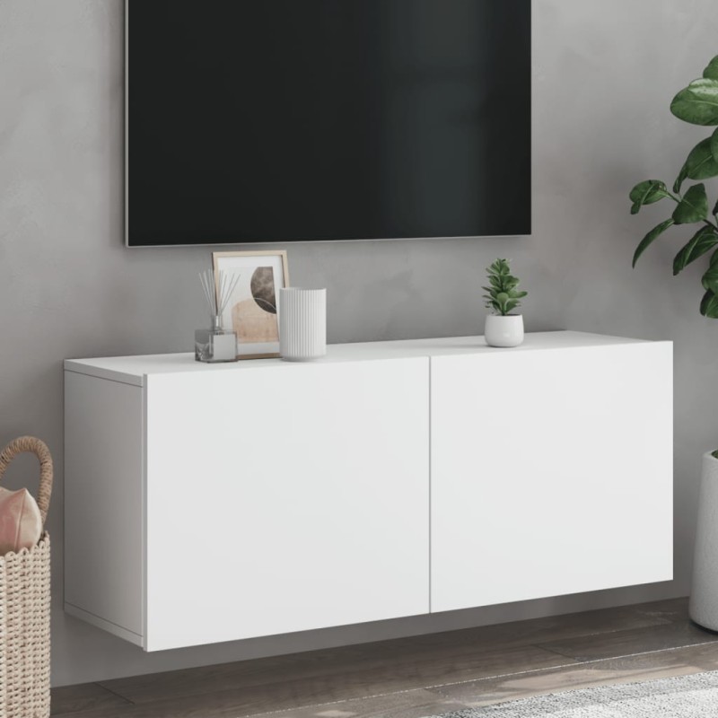 vidaXL TV-Wandschrank Weiß 100x30x41 cm vidaXL TV-Wandschrank Weiß 100x30x41 cm
