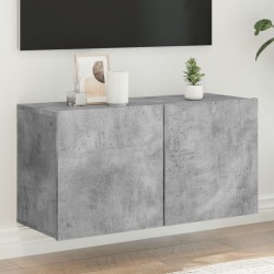 vidaXL TV-Wandschrank Betongrau 80x30x41 cm