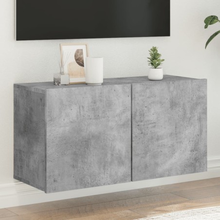 vidaXL TV-Wandschrank Betongrau 80x30x41 cm