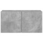 vidaXL TV-Wandschrank Betongrau 80x30x41 cm vidaXL TV-Wandschrank Betongrau 80x30x41 cm