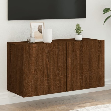 vidaXL TV-Wandschrank Braun Eichen-Optik 80x30x41 cm