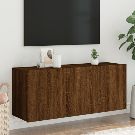 vidaXL TV-Wandschrank Braun Eichen-Optik 100x30x41 cm