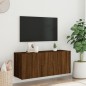 vidaXL TV-Wandschrank Braun Eichen-Optik 100x30x41 cm vidaXL TV-Wandschrank Braun Eichen-Optik 100x30x41 cm