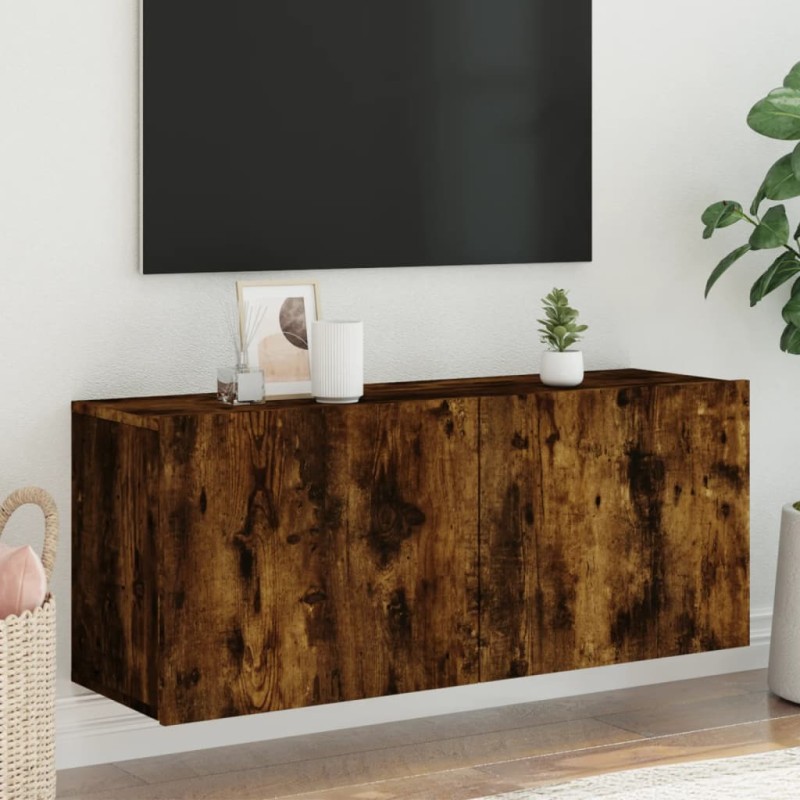 vidaXL TV-Wandschrank Räuchereiche 100x30x41 cm vidaXL TV-Wandschrank Räuchereiche 100x30x41 cm