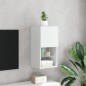 vidaXL TV-Schrank mit LED-Leuchten Weiß 30,5x30x60 cm vidaXL TV-Schrank mit LED-Leuchten Weiß 30,5x30x60 cm