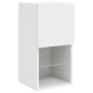 vidaXL TV-Schrank mit LED-Leuchten Weiß 30,5x30x60 cm vidaXL TV-Schrank mit LED-Leuchten Weiß 30,5x30x60 cm
