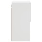 vidaXL TV-Schrank mit LED-Leuchten Weiß 30,5x30x60 cm vidaXL TV-Schrank mit LED-Leuchten Weiß 30,5x30x60 cm