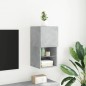 vidaXL TV-Schrank mit LED-Leuchten Betongrau 30,5x30x60 cm vidaXL TV-Schrank mit LED-Leuchten Betongrau 30,5x30x60 cm
