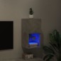 vidaXL TV-Schrank mit LED-Leuchten Betongrau 30,5x30x60 cm vidaXL TV-Schrank mit LED-Leuchten Betongrau 30,5x30x60 cm