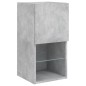 vidaXL TV-Schrank mit LED-Leuchten Betongrau 30,5x30x60 cm vidaXL TV-Schrank mit LED-Leuchten Betongrau 30,5x30x60 cm