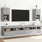vidaXL TV-Schränke mit LED-Leuchten 2 Stk. Grau Sonoma 30,5x30x60 cm vidaXL TV-Schränke mit LED-Leuchten 2 Stk. Grau Sonoma 30,5x30x60 cm