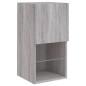 vidaXL TV-Schränke mit LED-Leuchten 2 Stk. Grau Sonoma 30,5x30x60 cm vidaXL TV-Schränke mit LED-Leuchten 2 Stk. Grau Sonoma 30,5x30x60 cm