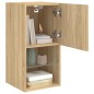 vidaXL TV-Schrank mit LED-Leuchten Sonoma-Eiche 30,5x30x60 cm vidaXL TV-Schrank mit LED-Leuchten Sonoma-Eiche 30,5x30x60 cm