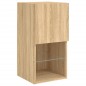 vidaXL TV-Schrank mit LED-Leuchten Sonoma-Eiche 30,5x30x60 cm vidaXL TV-Schrank mit LED-Leuchten Sonoma-Eiche 30,5x30x60 cm