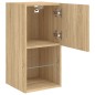 vidaXL TV-Schrank mit LED-Leuchten Sonoma-Eiche 30,5x30x60 cm vidaXL TV-Schrank mit LED-Leuchten Sonoma-Eiche 30,5x30x60 cm