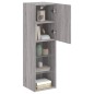 vidaXL TV-Schrank mit LED-Leuchten Grau Sonoma 30,5x30x102 cm vidaXL TV-Schrank mit LED-Leuchten Grau Sonoma 30,5x30x102 cm