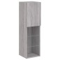 vidaXL TV-Schrank mit LED-Leuchten Grau Sonoma 30,5x30x102 cm vidaXL TV-Schrank mit LED-Leuchten Grau Sonoma 30,5x30x102 cm