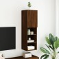 vidaXL TV-Schrank mit LED-Leuchten Braun Eichen-Optik 30,5x30x102 cm vidaXL TV-Schrank mit LED-Leuchten Braun Eichen-Optik 30,5x30x102 cm