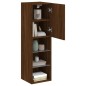 vidaXL TV-Schrank mit LED-Leuchten Braun Eichen-Optik 30,5x30x102 cm vidaXL TV-Schrank mit LED-Leuchten Braun Eichen-Optik 30,5x30x102 cm