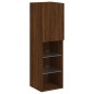 vidaXL TV-Schrank mit LED-Leuchten Braun Eichen-Optik 30,5x30x102 cm vidaXL TV-Schrank mit LED-Leuchten Braun Eichen-Optik 30,5x30x102 cm