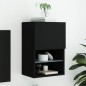 vidaXL TV-Schrank mit LED-Leuchten Schwarz 40,5x30x60 cm vidaXL TV-Schrank mit LED-Leuchten Schwarz 40,5x30x60 cm