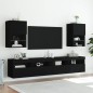 vidaXL TV-Schrank mit LED-Leuchten Schwarz 40,5x30x60 cm vidaXL TV-Schrank mit LED-Leuchten Schwarz 40,5x30x60 cm