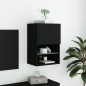 vidaXL TV-Schrank mit LED-Leuchten Schwarz 40,5x30x60 cm vidaXL TV-Schrank mit LED-Leuchten Schwarz 40,5x30x60 cm